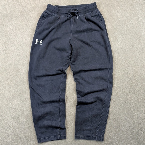 Under Armour Sweatpants LG Mens Black ColdGear Loose Fit Fleece Athletic Joggers — photo 2